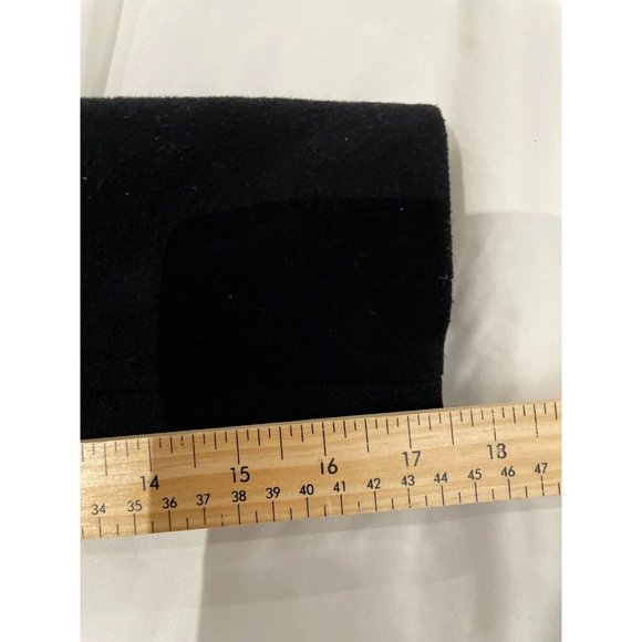 Mackage Womens Wool cashmere High Collar leather Trench Coat Black XS, no belt - Picture 13 of 16